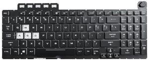 New Replacement Keyboard Compatible with ASUS TUF Gaming 8 F15 FX506 FA506 FA506II FX506H FA506Q FX506L FA506H F17 FX706 FX706L FA706U FX706U FA706 661VUS00 with RGB Colorful Backlit