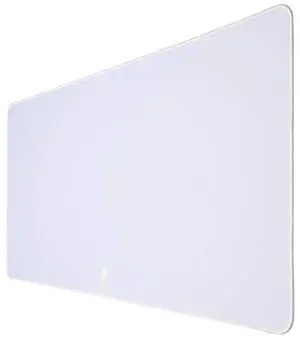 ANUBISGX (68 Color/Size Options Gaming Mouse Pad (Extended: 36x12), White Pad with Stealth White Stitching. Best Premium Waterproof Non RGB Non-Slip Computer Gaming XL Desk Mousepad Mat