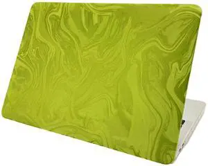BaayCerrie Velvet Green Ripple Design for MacBook Pro 13 inch Case A2338 A2289 A2251 A2159 A1989 A1708 A1706 (2024-2016)