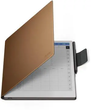 Ayotu Case for Remarkable Paper Pro, Premium PU Leather Book Folio with Pen-Buckle, Smart Magnetic Cover for Remarkable Paper Pro 11.8" Color Tablet Only, Bundle with Premium Membership (Brown)