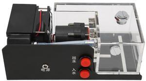 Pump Reservoir Combo, 12V 10W 500ML Water Cooling Pump 80mm/2000RPM Fan Water Cooling Kit G1/4 Thread Pipe for Industry