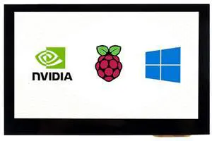 Coolwell Waveshare 4.3 Inch HDMI Display Raspberry Pi Screen TouchScreen 800x480 Capacitive LCD Monitor for Raspberry Pi 4B+ 4B 3B+ 3B 2B+ Zero W Jetson Nano Windows 11 10 8.1 8 7