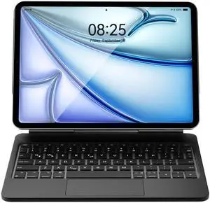 iPad Air 11 inch (M2) Case with Keyboard 2024, Magic Keyboard iPad Pro 11 4th/3rd/2nd/1st Gen, Rainbow Color Backlit, Upgraded Multi-Touch Trackpad, Magnetic Keyboard Case for iPad Air 6th/5th/4th Gen