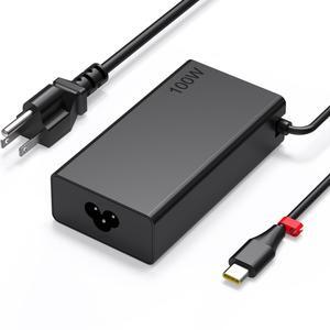100W USB C Charger Compatible with Lenovo ThinkBook 15 16,Yoga 9 9i 7 7i,Yoga Slim 7 Pro,ldeapad 5 Pro16,ADL100YLC3A,ADL100YDC3A,SA11D52396,GX21J75543,ThinkBook,Yoga,IdeaPad Type C Laptop Power Supply