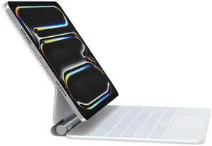 Keyboard Case for iPad Air 11 inch (M2) 2024 & iPad Pro 11 inch (4th/3rd/2nd/1st ), Magic-Style Magnetic Keyboard Case for 10.9" iPad Air 4th/5th Gen,Multi-Touch Trackpad 7 Colors Backlight (White)