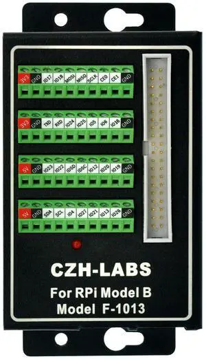 CZH-LABS RPi Screw Terminal Block Breakout Module with Aluminum Enclosure. for Raspberry Pi 1 2 3 Model B/B+