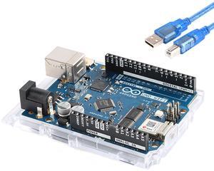 EC Buying UNO WiFi REV2 ATmega4809 Development Board Module Board Compatible with Arduino ABX00021 ATmega4809 Microcontroller with Built-in WiFi BLE with USB Cable for Arduino