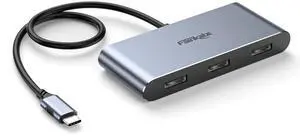 fairikabe USB C Hub with 3X DisplayPort 1.4 Triple Monitor 4K@60Hz, USBC to DisplayPort Splitter MST Hub for Windows Only, Compatible with Thunderbolt 4, USB4