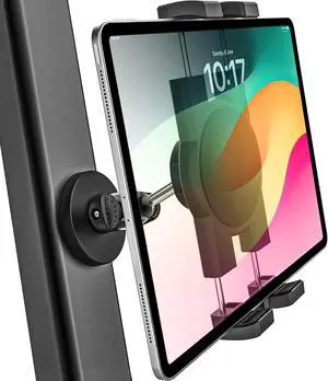 GDZN Magnetic iPad Holder, Metal Magnetic Tablet Holder Mount for Fridge/Cabinet/Metal Surface/Whiteboard/Gym Equipment, Compatible with 4.7-13" iPad Pro/Air/Mini, iPhone, Galaxy Tab, Fire HD
