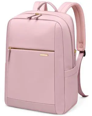 GOLF QUALITY Laptop Backpack for Women - Business Travel Anti Theft Laptop Bag Backpack Water Resistant College Computer Backpacks for Men Women Fits 15.6 Inch Notebook (Pink)