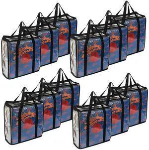 Evelots Vinyl Record Storage Cases -12 Pack- Hold Up to 432 LP Albums - See Thru Clear PVC Moving Bags - No Dust, Moisture, Scratches - Carry All Your Favorite Records Safely - Two Way Zipper Closure