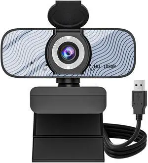 Gozvrpus USB HD Webcam with Built-in Microphone and Rotatable Tripod, 1080P Video, Wide Angle Camera, Privacy Cover, for Desktop PC or Laptop ComputerWhite Gozvrpus USB HD Webcam with Built-in Microphone and Rotatable Tripod, 1080P Video, Wide Angle Camera, Privacy Cover, for Desktop PC or Laptop ComputerWhite