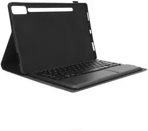 for Tab P12 Case with Keyboard, Rechargeable Detachable Touchpad Keyboard Case with Pen Holder for Tab P12 12.7inch 2023 (Black)