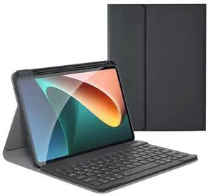 KMXDD Keyboard Case Compatible with iPad Mini 7 (A17 Pro 20024), iPad Mini 6th Generation Keyboard Case with Color Keyboard Removable Bluetooth Wireless Keyboard,Black