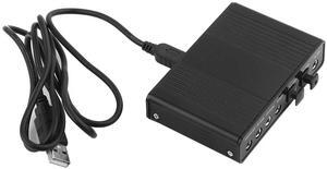 USB 2.0 External Sound Card, 6 Channel External Audio Adapter with SPDIF, Audio Sound Card Adapter for PC Laptop Recording, Plug and Play