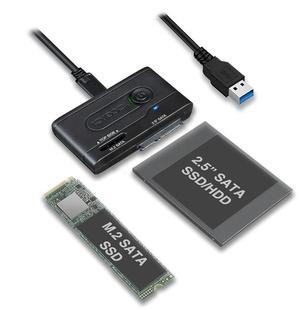 ICY DOCK 2.5" & M.2 SATA III HDD SSD to USB 3.2 Gen 1 (5Gbps) Hard Drive Docking Station Reader Adapter | EZ-Adapter MB031U-1SMB