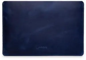 INCARNE Leather Laptop Case 14 inch Compatible with MacBook Pro 14 Sleeve, Laptop Carrying Case Made for MacBook Pro 14", Genuine Leather, Blue