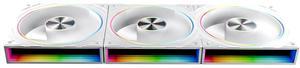 ICOLER Transwarp 120mm RGB Case Fan, Infinity Mirror 5V ARGB PWM Case Fan 120mm Triple Pack,Suitable for Computer Case & CPU Cooling(White)