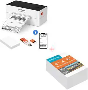 BT320 Label Printer with 500 Sheets 4x6 Labels