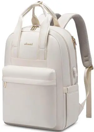 LOVEVOOK Laptop Backpack for Women, 17 Inch Travel Laptop Bag with USB Port, Waterproof Computer Backpack Purse for Work Teacher Nurse, Durable Casual Daypack