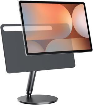 LULULOOK Upgraded 360deg Rotating Base & Foldable Magnetic Stand Aluminium for Samsung Galaxy Tab S10 Plus/S9 Plus/S9 FE/S8 Plus/S7 FE/S7 Plus 12.4 Inch, Magnetic Tablet Stand (Galaxy Tab 12.4)