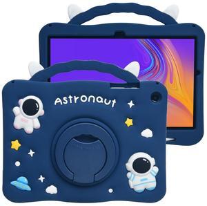 Cartoon Case for iPad 10.2"/iPad Pro 10.5"/ iPad Air 3,MONEHOYSY Cute Soft Silicone Kickstand [Drop Proof,Shock Proof,Anti Slip] Back Stand Cover Case for Kids Children Teens Girls Boys (Astronaut)