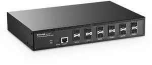 MokerLink 12 Port 10G SFP+ Managed Fiber Switch, 1G/10G SFP Slot, L3 Web/CLI Managed, 240Gbps Bandwidth Desktop|Rackmount Network Switch