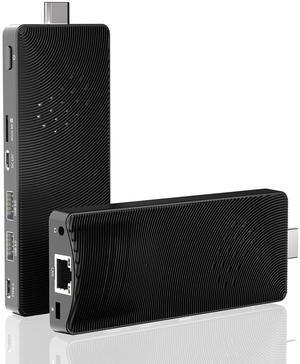 Mini PC Stick Fanless, Celeron J4125, 4GB RAM 64GB ROM, Micro Computer Stick Supports HDMI 4K, USB PD3.0, Gigabit Ethernet, Wi-Fi 5 on Business, Industrial, Office, Media, Video