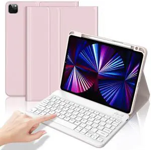 OYOSUOGG Keyboard Case for iPad Air 11-inch M2/ Air 5th/ 4th Generation, Detachable Bluetooth Keyboard with Pencil Holder 10.9 inch, Folio Smart Case for iPad Air 11 2024 / Pro 11 4th/3rd/2nd/1st Gen