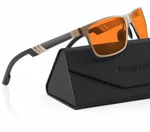 Reglaaly Blue-Light-Blocking-Gaming-Glasses Designed for Men/Women Gamers Anti Fatigue with Powerful Filter Lenses for Electronic Screens