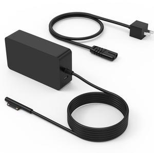 Surface Pro Charger 65W Fit for Microsoft Surface Pro 3/4/5/6/7/8/X, Surface Book Laptop/Tablet, fit Model 1706 1800 1625 Power Supply, Work with 65W-44W-36W-24W
