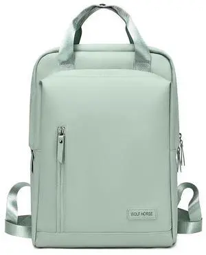 SAIA TIAN Laptop backpack for women,Water flood backpack fit 15.6 inch laptop,Women's work backpack. (green)