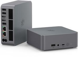 Beelink EQR6 Mini PC AMD Ryzen 5 6600H(Up to 4.5GHz), 16GB DDR5 RAM 500GB PCIE4.0 SSD Dual LAN Mini PC, AMD Radeon 660M, Dual HDMI/ WiFi6/ BT5.2/ Home/Office/Build-in Power Supply Desktop Computer