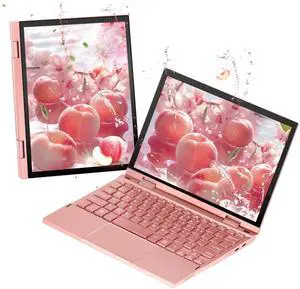 2-in-1 Mini Laptop: 10.95" 2K FHD IPS Touchscreen, In tel N95 CPU, 16GB DDR5 RAM, Ultra-Thin Metal Body, Win 11 PC, Full-Function Type-C, Cooling Fan, Fingerprint, Backlit Keyboard (16G+1T SSD)