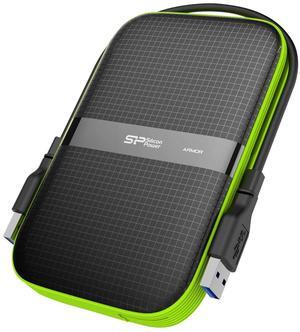 Silicon Power 1TB Black External Hard Drive PS5 Xbox Compatible, Shockproof USB 3.2 Gen 1