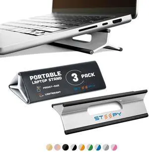 Steepy Adjustable Laptop Stand with 3 Heights Computer Laptop Desk Riser