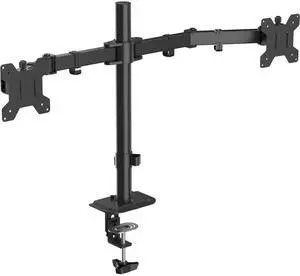 Suptek Dual Ultrawide Monitor Desk Mount,Fully Adjustable Dual Monitor Arm for 2 Monitor Screens up to 42 inches and Max 22lbs Each,Extra Tall 15.75" Pole Dual Monitor Stand for Desk,Black(MD9442LB)