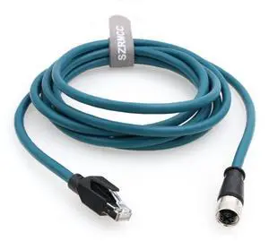 SZRMCC M12 X-Code 8Pin Female Connector to RJ45 Ethernet Cable Cat6A High Flexible Shielded Gigabit Waterproof Network Cable for Industrial Camera Automation Sensor (10m)