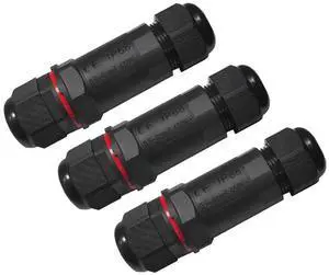 VIVOCH, 3 Pcs Waterproof & LightningProof Couplers IP68 Waterproof & LightningProof RJ45 Coupler Connectors Cat6A/7/7A Ethernet Waterproof & LightningProof Network Connector