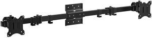 WALI Dual Monitor Wall Mount for 17 to 38 Inch, Ultrawide Monitor Arm for 2 Monitors, Swivel Tilt Computer Wall Mount with Mounting Holes 75x75/100x100, Per Arm Holds Up to 19.8lbs (012ARM-38), Black