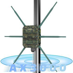 WAVLINK AX3000 WiFi6 Outdoor WiFi Extender, Dual Band 5G+2.4G WiFi 6 Outdoor Wireless Access Point Weatherproof WiFi Repeater, Router, 802.3at Active POE, 6X 7dBi Intennas,Work with Starlink