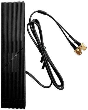 WiFi 7 Antenna Dual Band WiFi 6E Moving Antennas Magnetic Base RP-SMA Connector for PC Desktop Computer Motherboard WiFi Wireless Network WiFi Router WiFi7 with 2.62ft Extension Cable Black