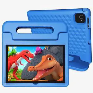 YACXBTK Tablet for Kids Age 3-12 10.1 inch Android 14 6000mAh 8GB RAM+64GB ROM(Expandable to 1TB Kids Tablet WiFi6 Google Kids Space Parental Control 1280 * 800 HD Screen