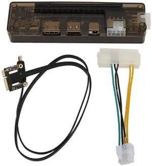 Yunseity Mini PCIE External Graphics Dock for Laptop, High Performance, 6pin Connector, Suitable for Engineering Measurement, Data Acquisition, Server Debugging (Mini PCI-E)