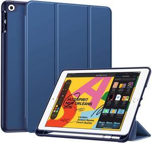 SaharaCase Folio Case for Apple iPad 10.2" (8th Gen 2020) and (9th Gen 2021) [Shockproof Bumper] Rugged Protection Anti-Slip Grip Slim Fit (Blue)