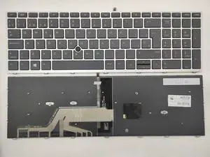 Laptop Replacement Spanish Layout Keyboard for HP ProBook 650 G4 655 G4 650 G5 655 G5 Series Laptop Backlit with Mouse Stick/Silver Frame