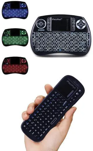 iPazzPort Mini Wireless Keyboard with Touchpad Compatible with Laptop, PC