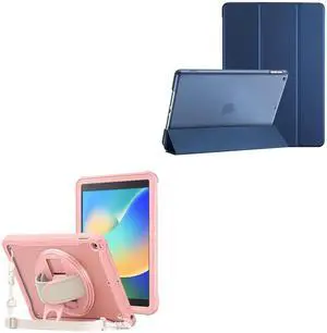 ProCase Slim Case Bundle with Rugged Case for iPad 9th/8th/7th Generation 10.2 inch 2021/2020/2019
