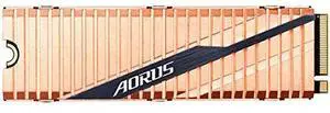 GIGABYTE AORUS NVMe Gen4 M.2 1TB PCI-Express 4.0 Interface High Performance Gaming, Full Body Copper Heat Spreader, Toshiba 3D NAND, DDR Cache Buffer, SSD GP-ASM2NE6100TTTD