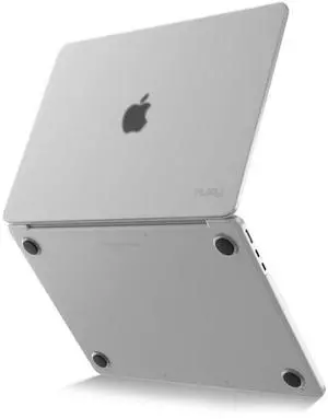 Kuzy Clear MacBook Air 13 inch Case 2025 M4 A3240, 2024 2022 M3 M2 A3113 A2681 - Matte Protective Hard Shell Cover, Lightweight for MacBook Air 13.6 inch case, Frosted Clear